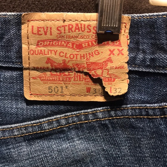 Levi's 501 31x32 straight fit button fly vintage - Picture 4 of 5